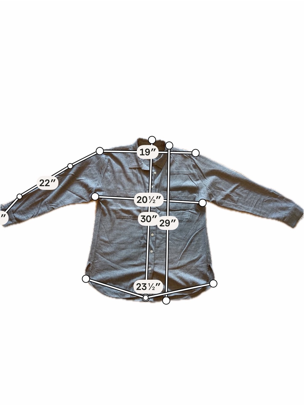LOFT Women's Button-Down Shirt - Gray
